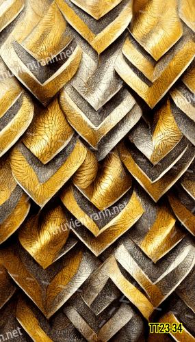 Tranh dán tường 3D trừu tượng- -TT23-34 - Tranh tường chất lượng cao